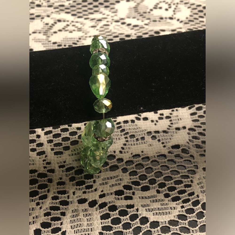 Green Beaded Bracelet